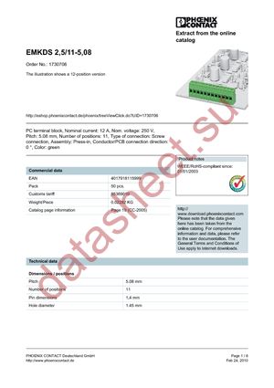 1730706 datasheet  